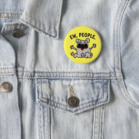 EW, PEOPLE DOGボタン 缶バッジ (インサイチュ)