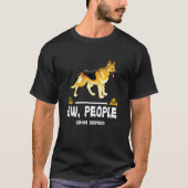 Ew People German Shepherd Dog Tシャツ (正面)