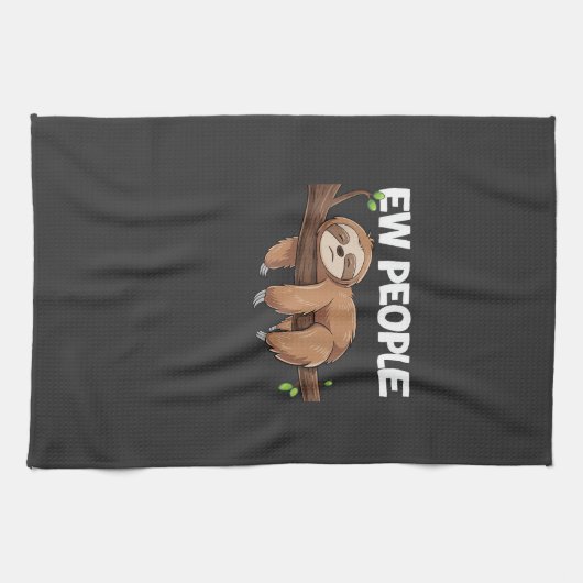 Ew People Sloth T-Shirt キッチンタオル (横)