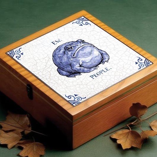 Ew People Toad Delft Blue Dutch Style  タイル