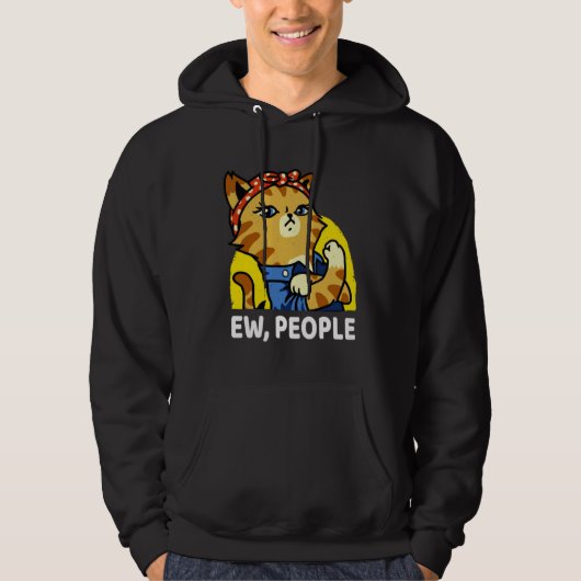 ew people  womens meowy cat  Purrrsist Cat Kitty パーカ (正面)