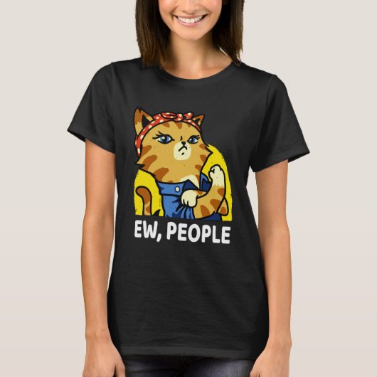 ew people  womens meowy cat  Purrrsist Cat Kitty Tシャツ (正面)