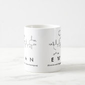 Ewanペプチド名mug コーヒーマグカップ (中央)