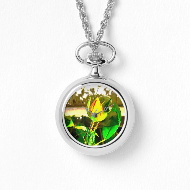 eWatchウォメンズネックレススタイル 腕時計 (正面)