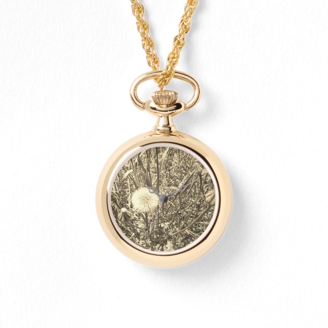 eWatchネックレスクールエコスタイルデザイン 腕時計 (正面)