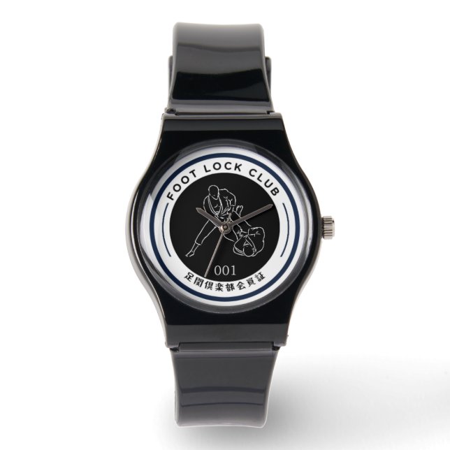 eWatch足ロッククラブ足関倶楽部ウォッチ 腕時計 (正面)