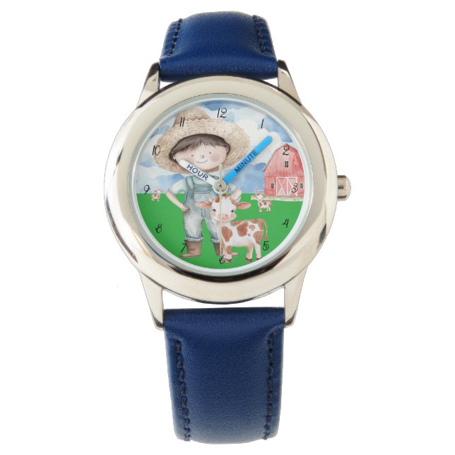 eWatch Armbanduhr mit Bauernhof Design  腕時計 (正面)