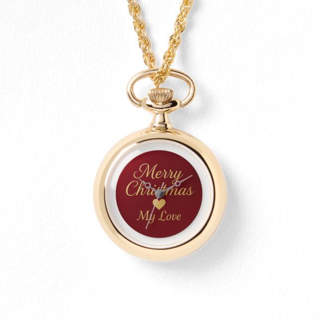 eWatch -Romantic Christmas Necklace Watch 腕時計 (正面)