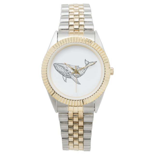 eWatch Watch Minimalist Geometric Whale 腕時計 (正面)