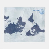 EWB-USA Class of 2026 World Map Blanket  フリースブランケット (正面(横))