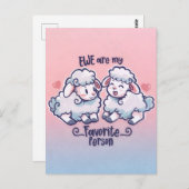 Eweは私のお気に入りの人間 ポストカード (正面/裏面)