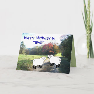 「EWE」へのハッピーバースデー-任意のカスタマイズ大事な行事 カード
