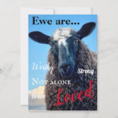 Ewe are Loved Card ノートカード (正面)