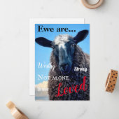 Ewe are Loved Card ノートカード (正面/裏面インサイチュ)