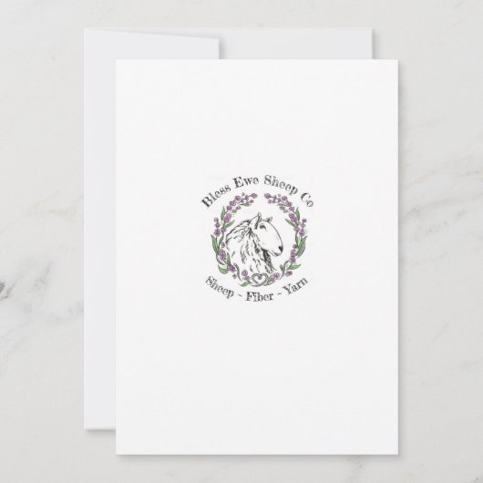 Ewe are Loved Card ノートカード (裏面)