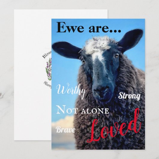 Ewe are Loved Card ノートカード (正面/裏面)