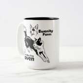 Ewenityの農場のコーヒー・マグ ツートーンマグカップ (正面左)