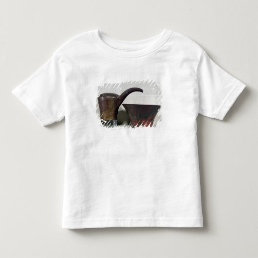 Ewerおよび洗面器(銅) トドラーTシャツ (正面)