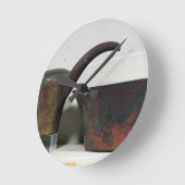 Ewerおよび洗面器(銅) ラウンド壁時計 (傾斜)