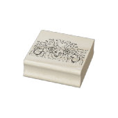 EWES羊とラム、カントリーファミリーツリー、フォークアート ラバースタンプ (スタンプ)