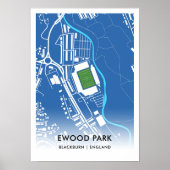 Ewood Park Poster - Home of Blackburn Rovers ポスター (正面)
