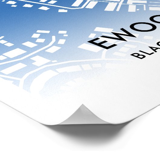 Ewood Park Poster - Home of Blackburn Rovers ポスター (角)