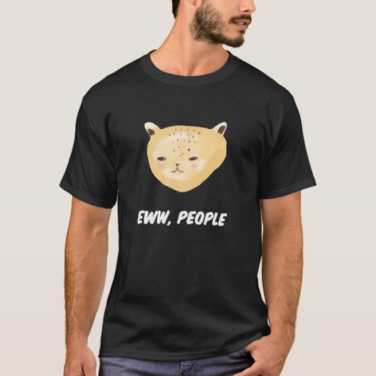Eww人の猫1 Tシャツ (正面)
