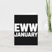 Eww January Funny New Year Winter Mood Meme  カード (正面)