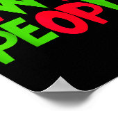 Eww People Santa Hat Funny Christmas Mens Womens K ポスター (角)