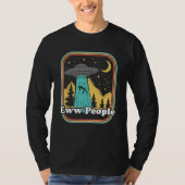 Eww People  Ufo Abduction 70s 80s Retro Alien Tシャツ (正面)