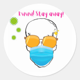 EWWWWステイ遠くにコビドマスク ラウンドシール