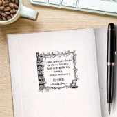 Exエレガント Librisシェークスピア引用文図書館 ラバースタンプ