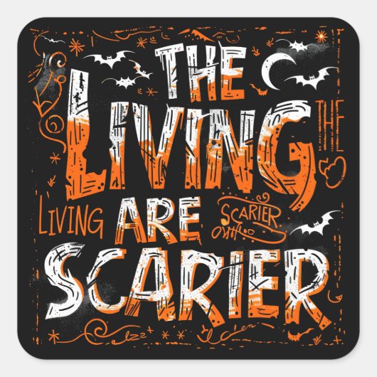 Exデザイナー | カスタマイズ | ハロウィン スクエアシール (正面)