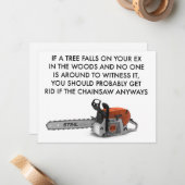 Exノートカもしードのツリー秋 ノートカード (正面/裏面インサイチュ)