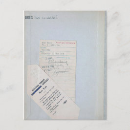 Exライブラリチェックアウトのカード読者とブック愛好家 ポストカード