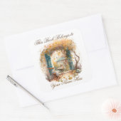 Exライブラリパーソナライズされた蔵書票 スクエアシール (封筒)