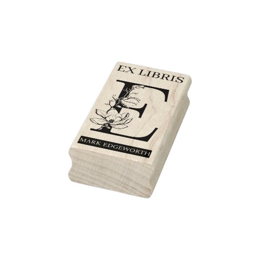 EXライブラリ書庫ライブラリ蔵書票モノグラムE ラバースタンプ (スタンプ)