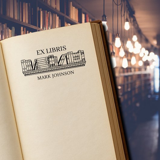 EXライブラリexlibrisブックライブラリ蔵書票ライブラリ ラバースタンプ