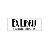 Ex Librisアールデコヴィンテージ文字ライブラリ書名 セルフインキングスタンプ (デザイン)