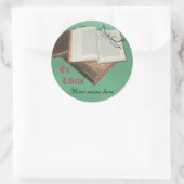 Ex Librisステッカー ラウンドシール (バッグ)