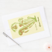 Ex Librisフローラブックプレートシール 長方形シール (封筒)