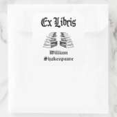 Ex Librisヴィンテージ書書籍のカスタム蔵書票 スクエアシール (バッグ)