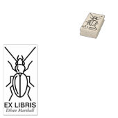 Ex Libris – カブトムシ/バグv2 ラバースタンプ (押印)