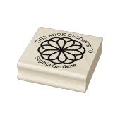 Ex Libris – ジオメトリックフラワー06 ラバースタンプ (スタンプ)