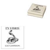 EX LIBRIS スネーク ブックプレート ゴム印 (押印)