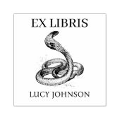 EX LIBRIS スネーク ブックプレート ゴム印 (インプリント)