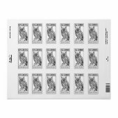 Ex Libris – フクロウ ラベル (フルシート)