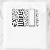 Ex Libris ~ヴィンテージ探し蔵書票/本ラベル 長方形シール (バッグ)