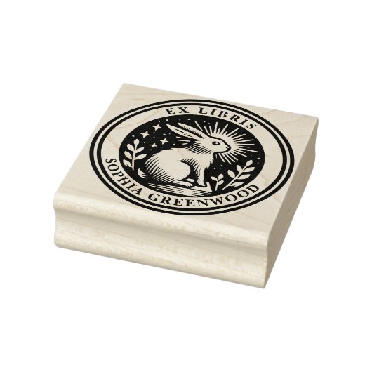 Ex Libris – 啓発ウサギ ラバースタンプ (スタンプ)