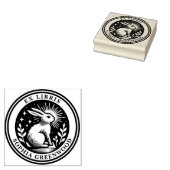 Ex Libris – 啓発ウサギ ラバースタンプ (押印)